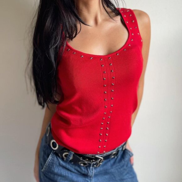 Carmen Star Studded Tank Top - Picture 1 of 6